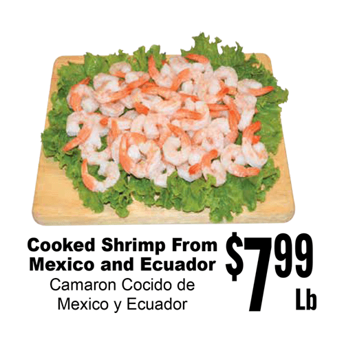 Cooked Shrimp From Mexico and Ecuador