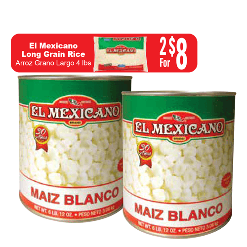 Maiz Blanco Para Pozole 110 oz.
